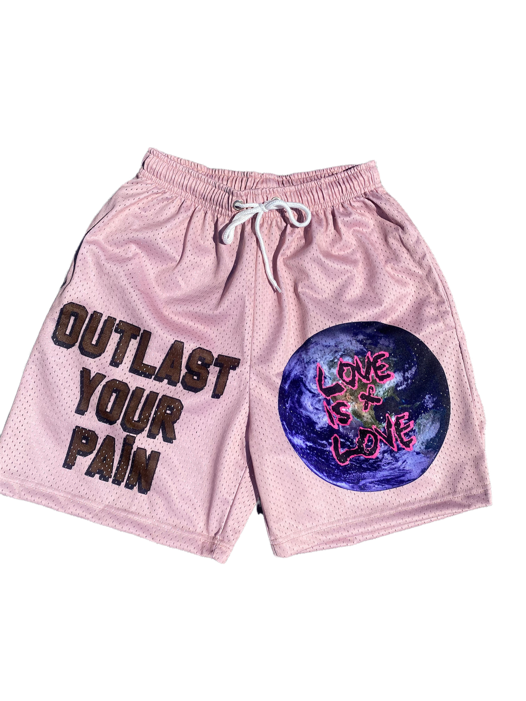 “Outlast Your Pain” Mesh Shorts